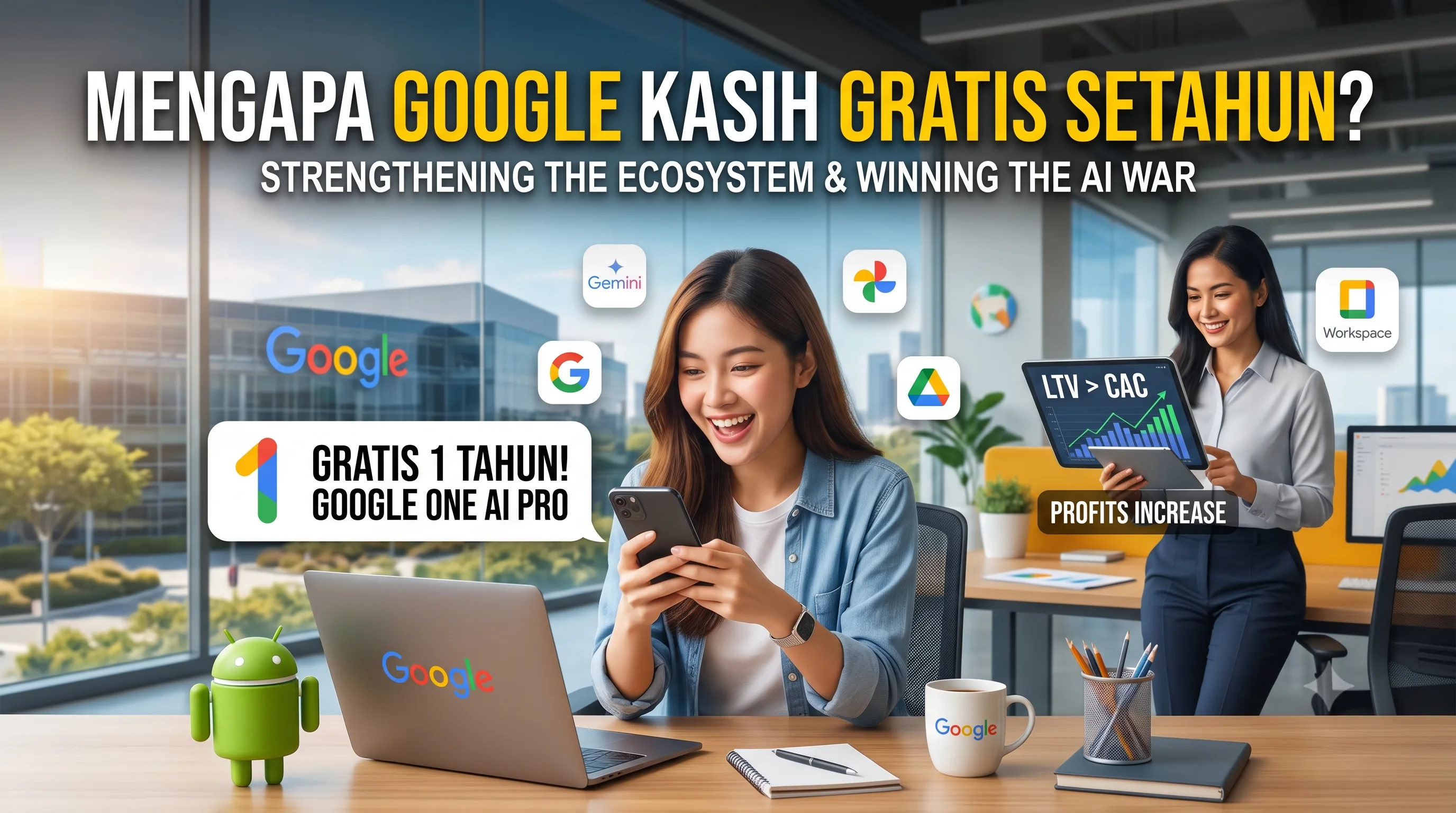 Google AI Pro Berani Memberikan Promo Gratis Hingga 1 Tahun?